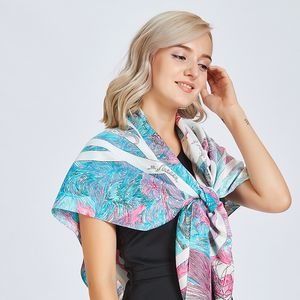 Yeni Dimi İpek Eşarp Kadın ShawlWrap Moda Eyer Toka Baskı Başörtüsü Kare Eşarp Kadın Fular Plaj Havlusu Bandana 130 cm * 130 cm