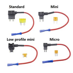 Add a circuit Fuse Holder Micro Mini Low profile mini Standard ATM APM Blade Tap Dual adapter Auto Car Fuse with holder