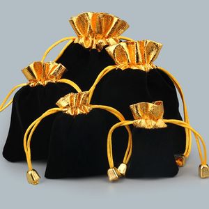 Sacchetti regalo con coulisse, sacchetti per gioielli, sacchetti per riporre gioielli, per la festa nuziale di Natale, collana, bracciale, ciondolo con perline