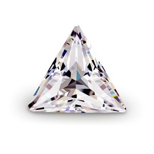 0.1Ct~3.0Ct(3.0MM~9.0MM) Trillion Cut Forma triangolare dritta con certificato D/F Colore VVS Chiarezza Perfect 3EX Cut Moissanite