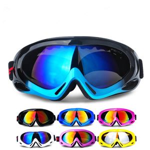 High quality 12 color Skiing Sled safety goggles glasses ski snowboard goggles Eye Protective Windproof Bicycle Protective Glasses out332