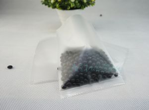 15x22 cm 100 pçs / lote fosco saco liso transparente meio selado, pacote de coco completo fosco bolso de ping bolsa de poli, saco de feijão de café de plástico