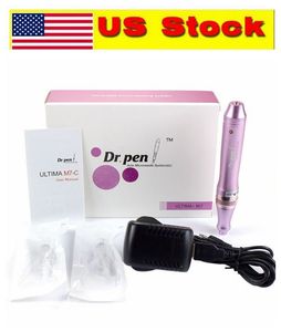 US Stock! M7-C DR PEN DERMPEN AUTO Microneedle System Justerbara nållängder 0,25 mm-2,5 mm med 2st 12 nålpatron