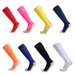 Professionelle Sport-Fußballsocken, rutschfeste, atmungsaktive Gummisocken, Basketballsocken, kniehohe Kompression, lange Fußballsocken