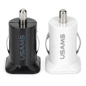 Dual USB USAMS 5V 3.1A USB Araç Şarj Cihazı Hızlı şarj adaptörü 2 iPhone 7 8 için bağlantı noktası cep telefonu şarj cihazı X S8 S8 Plus iPhone X