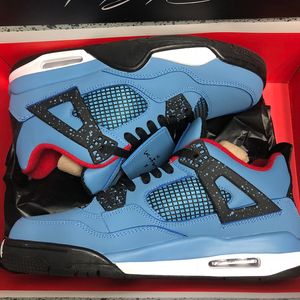 Con Box 4s Cactus Jack Scarpe da basket da uomo di marca firmata