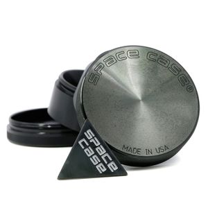 Tobacco Grinders Space Case Grinders 55/63mm Herb Grinder 2/4 Pieces With Triangle Scraper Aluminium Alloy Material Dry Herb Spice Crusher