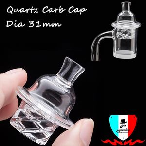 CARB CAP SPIN FAVELED KANT Rökningstillbehör Perfekt passform för Dia 25mm 2mm Quartz Bowl Universal Quartz Cyclone Carbcap för Glass Bong