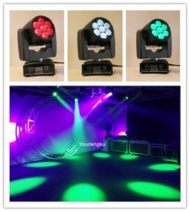 8 Stücke LED-Mini-Umkreiskopf 7x12w RGBW-Strahl-LED 4in1 Bewegungskopf MINI Moving Head Zoom Waschen Bewegt Kopf Licht