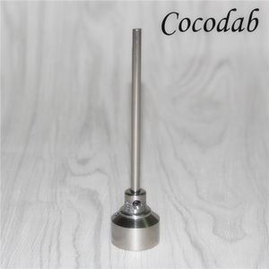 Glass Water Pipes Bong Tool 10mm 14mm 18mm Titanium Nail With Ti Carb Cap Dabber Silicone Nectar