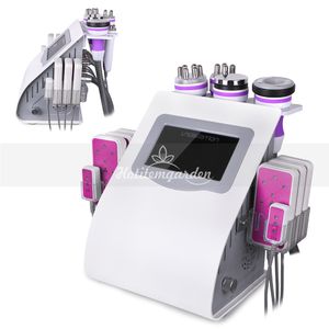 Promotion 6 in 1 cavitation rf vacuum machine lipo laser fat melting radio frequency skin tighten device