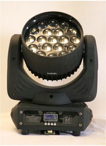 Musikstudioutrustning 19 x 10W 4 i 1 ZOOM LED Moving Head Wash RGBW DMX Moving Head Disco LED Light