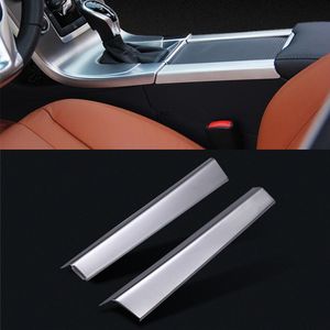 2pcs Stainless steel Central Armrest Box Water Cup Holder trim strips for Volvo XC60 S60 V60 Car interior accessories