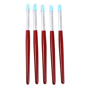 5 pcs Silicone Bolo Gravura Caneta Escovas Fondant Decoração Ferramentas de Cozimento sed para escultura, modelagem, modelagem, etc.