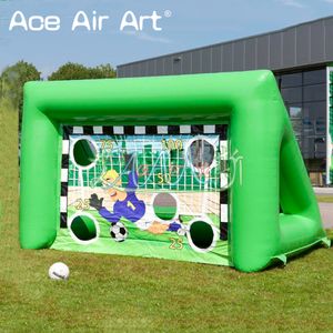 Newest designed inflatable soccer carnival games airblown football target games for children outdoor fun