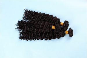 Löst djupa peruanska mänskliga hårbuntar Elibess Malaysian Raw Indian Brasilian 3 4st Deep Curly Hair Weave Extensions GRATIS