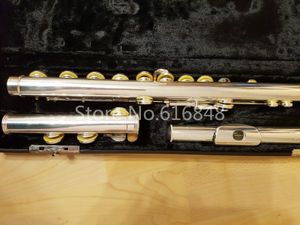 Gemeinhardt 3OS Brand 16 Keys Flute Cupronickel Silver Pläterad C Tune Flute Holes Open Musical Instrument Flauta Gratis frakt