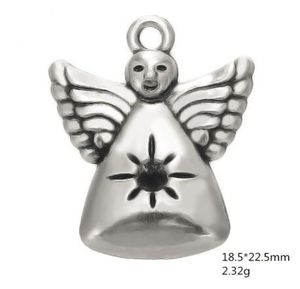 Wholesale antique custom jewelry resale online - 2021 Single side antique silver Plated little angel metal charm Other customized jewelry