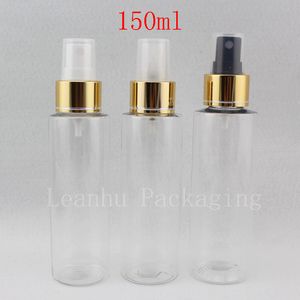 150ml X 50 quality empty sprayer pump plastic transparent PET bottles for cosmetic package,bottle for perfume toilet water