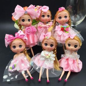Princess Wedding Doll Backpack Keychain Keyring Pendants Charm Toy throw favors Children Kids Gifts baby dolls 18cm