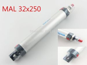 Freeshipping MAL 32x250 32mm Bore Double Action Single Rod Pneumatic Cylinder