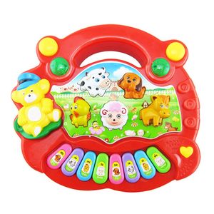Nuovo popolare strumento musicale giocattolo per bambini fattoria degli animali pianoforte giocattoli musicali per lo sviluppo per bambini
