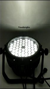 4個のLED PAR 54 x 3 WアルミニウムRGBW Par 64 LEDステージライト防水4in1 LED PAR 64 DMX