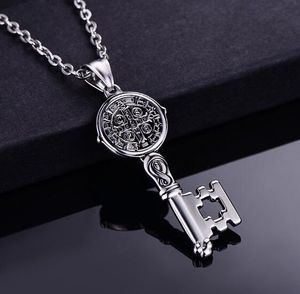 free Europe and the United States cross - border ladies stainless steel cross key necklace personalized Jesus titanium steel jewelry fashion