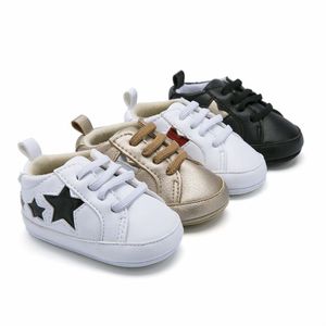 Baby Soft Bottom Sneakers Shoes Fashion Boys Girls First Walkers Shoes Infant Indoor Non-slip Toddler Casual Kids Star Shoes