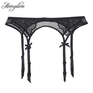 Sexy Lace Black Stockings With Garters For Woman Temptation Ultra thin Female Silk Suspender Belt Wedding Garters Belts