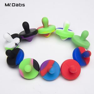 Colored UFO Silicone Banger Smoking Accessories Bubble Carb Cap Hat Style Dome for Quartz Thermal P Banger Nails Dabber Glass Bongs Dab Oil Rigs