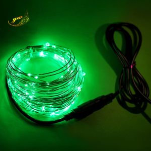 10M 100 LED Copper wire operated led string Fairy Lights with Power supply For Wedding Party Night Club Christmas Decoration