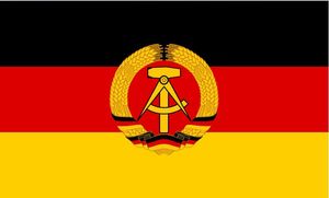 Germania Bandiera della Repubblica Democratica Tedesca 3ft x 5ft Banner in poliestere Flying 150 * 90cm Bandiera personalizzata all'aperto
