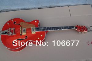 Kostenloser Versand Top-Qualität Linkshänder Falcon JAZZ Semi Hollow mit Tremolo Red E-Gitarre auf Lager