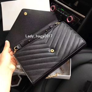 Fashion Woman Handbags Women V Shape Flaps Chain Bag Clutch Handbags Wallet Card bag Shoulder Plaid Chain Crossbody bag Handbag