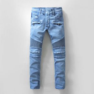 2019, il nuovo marchio di moda europea e americana di jeans da uomo d'estate sono jeans casual da uomo # 13-49-51-52