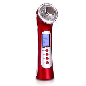 Recarregável 3 Mhz Ultrasonic Galvânica Microcorrente ION Photon Facial Nutrição Mais Remoção de Rugas Poros Limpo Máquina de Massagem