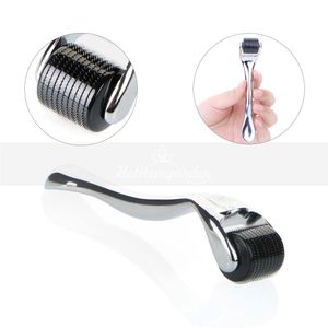 540 Needle Titanium Microneedle Derma Roller Micro Hud Therapy Complexion Improvement Silver 0.2mm-3.0mm Gratis frakt