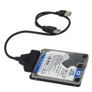 USB2.0 to SATA 7+15 22Pin Adapter Cable For 2.5 HDD SATA Hard Drive Cable Connector To USB free shipping