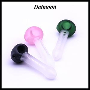 Glass pipe fashion design smoking pipes pink/blue/black/green matte craft mini with logo