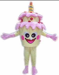 2018 hot sale Adult Size Birthday Cake Mascot Costume Cake Costumes Fancy Dress Halloween