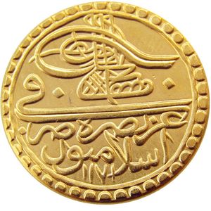 Turchia Impero ottomano 1 Zeri Mahbub 1171 Moneta d'oro Promozione Prezzo di fabbrica a buon mercato bella casa Accessori Monete d'argento