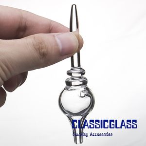 Glas Carb Cap med Dabber Dome för rök 25mm Quartz Banger Nail Water Pipes, DAB Oil Rigs