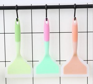 Flatware new Silicone Cooking Spatula Heat Resistant Turners Fried Egg Pizza Shovel Non-stick Cooking Utensils Kitchen Accessories KD1