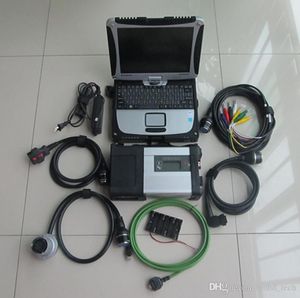 MB Star C5 Diagnosis Tool SD Connect WiFi DOIP med SSD 480 GB Laptop CF19 Touch Toughbook Full Set Ready to Work 12V 24V