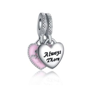 Adatto ai braccialetti Pandora 30pc Best Friend Always There Charms Perline Charms in argento Bead per collana europea fai da te all'ingrosso Accessori per gioielli