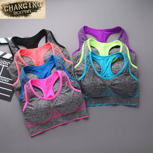 7 Colors Bra Women Fitness Padded Push Up Breathable Bra Sujetador Female