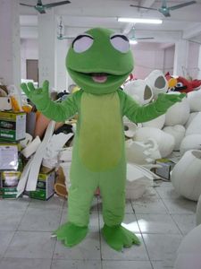 2018 Factory sale Adult size Frog Mascot Costume Halloween Christmas Birthday Green Frog Celebration Carnival Dress Full Body Props Outfit