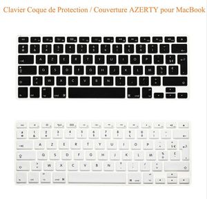 UK / UE Clavier Azerty Silikonowa Klawiatura Skóra dla MacBook Pro Powietrza Retina 13 '' cal A1342 A1369 A1466 A1278 A1425 A1502 Klawiatura