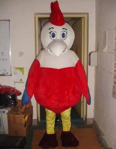 2018 venda de fábrica com desconto cabeça branca boneca de galinha vestido de fantasia dos desenhos animados adulto animal traje da mascote frete grátis